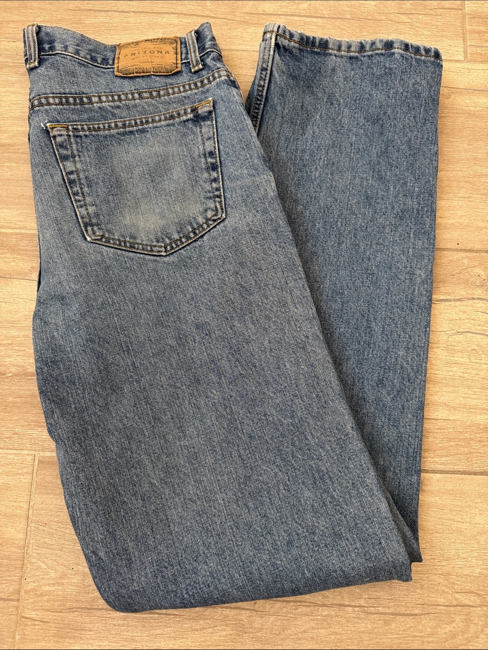ARIZONA ORIGINAL Vintage Men's Tall Blue Denim Jeans 36x36